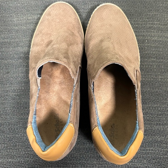 Dr. Scholl's If Only Wedge Slip On Sneaker Taupe Women Size 8.5 - Picture 9 of 11